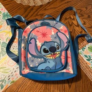 LIKE NEW! Stitch Mini Backpack - Blue and Pink